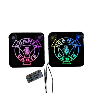 Set Embleme PLACI LED Dinamice, interior, SCANIA VABIS , 18x18 cm