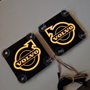 Set Embleme PLACI LED Dinamice, interior, VOLVO 18x18 cm - Img 9