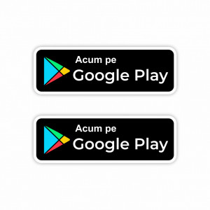 X292 Set 2 Stickere Autocolante Google Play