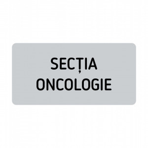 ABS102 Placa ABS 20x10 cm Personalizata (SECTIA ONCOLOGIE)