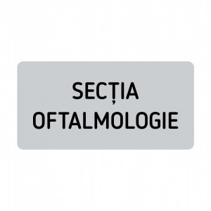 ABS112 Placa ABS 20x10 cm Personalizata (SECTIA OFTALMOLOGIE)