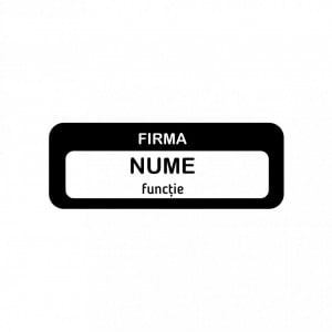 EC12 Ecuson Personalizat metalic 2.5x7cm cu sistem de prindere - Img 3