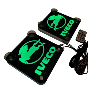 Set Embleme LED Interior IVECO – Modul Curcubeu, 15 Culori, 200 efecte dinamice, USB