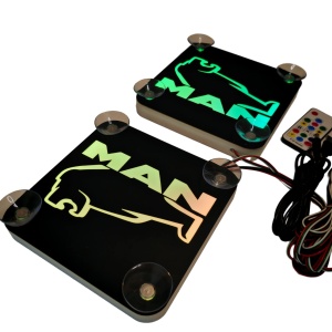 Set Embleme LED Interior MAN LEU – Modul Curcubeu, 15 Culori, 200 efecte dinamice, USB