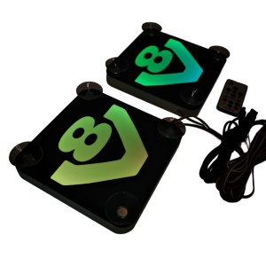 Set Embleme LED Interior SCANIA V8 – Modul Curcubeu, 15 Culori, 200 efecte dinamice, USB