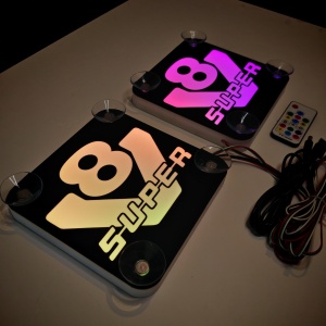 Set Embleme LED Interior SCANIA V8 SUPER – Modul Curcubeu, 15 Culori, 200 efecte dinamice, USB - Img 10