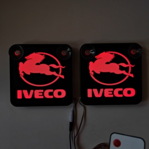 Set Embleme / PLACI LED Dinamice, interior, IVECO , 18x18 cm - Img 3
