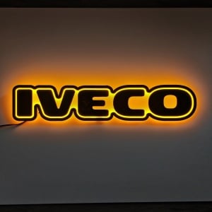 Sigla / Emblema Luminosa IVECO, 50x10 cm, Lumina alba