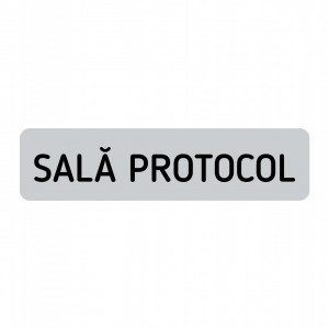 ABS157 Placa ABS 20x5 cm Personalizata (SALA PROTOCOL)