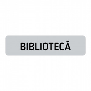 ABS162 Placa ABS 20x5 cm Personalizata (BIBLIOTECA)