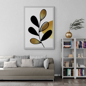 (GOLD0103) Tablou Canvas Black & Gold