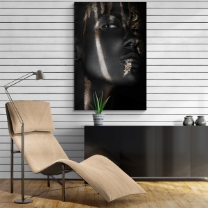 (GOLD033) Tablou Canvas Black & Gold