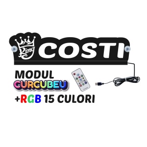 Placa Led Camion/Autoutilitara Contur-Rainbow (Curcubeu) KING+NUME