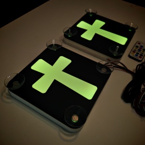 Set Embleme LED Interior CRUCE – Modul Curcubeu, 15 Culori, 200 efecte dinamice, USB - Img 8