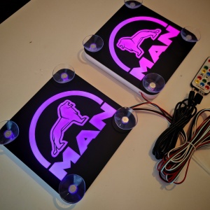 Set Embleme LED Interior MAN – Modul Curcubeu, 15 Culori, 200 efecte dinamice, USB - Img 4