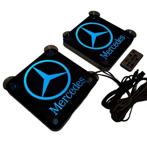 Set Embleme LED Interior MERCEDES – Modul Curcubeu, 15 Culori, 200 efecte dinamice, USB