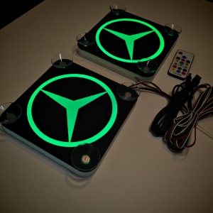 Set Embleme LED Interior MERCEDES 2 – Modul Curcubeu, 15 Culori, 200 efecte dinamice, USB - Img 7