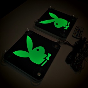 Set Embleme LED Interior PLAYBOY – Modul Curcubeu, 15 Culori, 200 efecte dinamice, USB - Img 8
