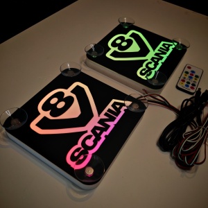 Set Embleme LED Interior SCANIA V8 (2) – Modul Curcubeu, 15 Culori, 200 efecte dinamice, USB - Img 10