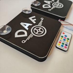 Set Embleme PLACI LED Dinamice, interior, D (2), 18x18 cm - Img 2