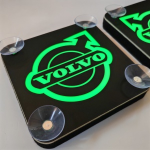 Set Embleme PLACI LED Dinamice, interior, VOLVO 18x18 cm - Img 11