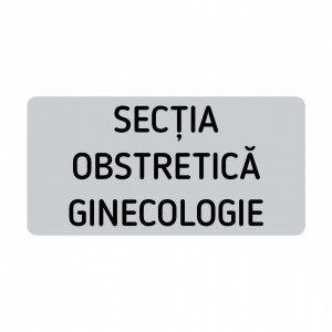 ABS103 Placa ABS 20x10 cm Personalizata (SECTIA OBSTRETICA GINECOLOGIE)