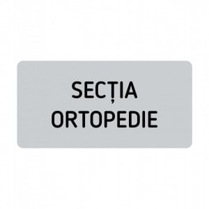 ABS108 Placa ABS 20x10 cm Personalizata (SECTIA ORTOPEDIE)