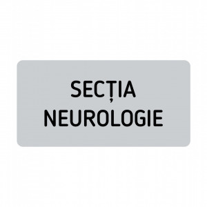 ABS113 Placa ABS 20x10 cm Personalizata (SECTIA NEUROLOGIE)