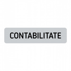 ABS118 Placa ABS 20x5 cm Personalizata (CONTABILITATE)