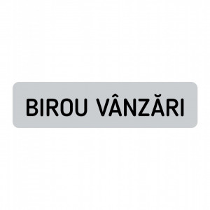 ABS153 Placa ABS 20x5 cm Personalizata (BIROU VANZARI)