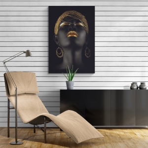 (GOLD040) Tablou Canvas Black & Gold