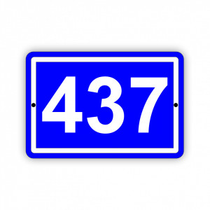 Placa Aluminiu, 20x13.5 cm personalizata cu numar de casa si strada