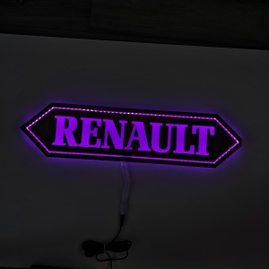 Placa Luminoasa Oglinda Interior RENAULT 58x14 cm - Img 8