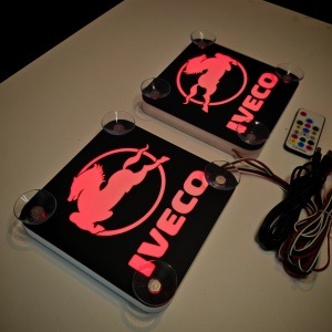 Set Embleme LED Interior IVECO – Modul Curcubeu, 15 Culori, 200 efecte dinamice, USB - Img 6