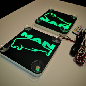 Set Embleme LED Interior MAN LEU – Modul Curcubeu, 15 Culori, 200 efecte dinamice, USB - Img 6