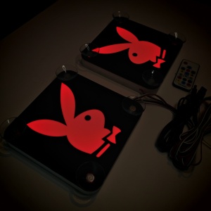 Set Embleme LED Interior PLAYBOY – Modul Curcubeu, 15 Culori, 200 efecte dinamice, USB - Img 5