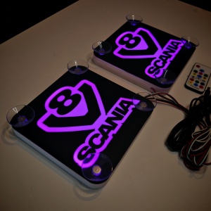 Set Embleme LED Interior SCANIA V8 (2) – Modul Curcubeu, 15 Culori, 200 efecte dinamice, USB - Img 7