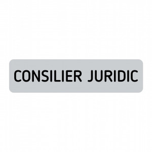 ABS158 Placa ABS 20x5 cm Personalizata (CONSILIER JURIDIC)