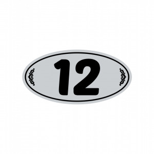 ABS169 Placa ABS Personalizata numar apartament (TEXT PERSONALIZAT)