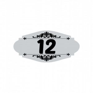 ABS174 Placa ABS Personalizata numar apartament (TEXT PERSONALIZAT)