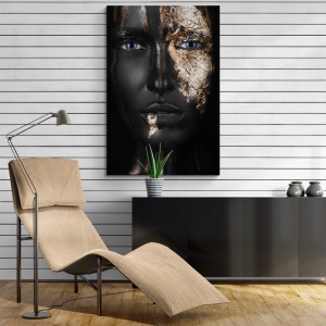 (GOLD002) Tablou Canvas Black & Gold