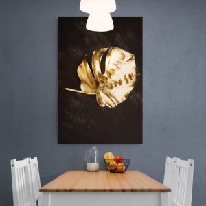 (GOLD057) Tablou Canvas Black & Gold