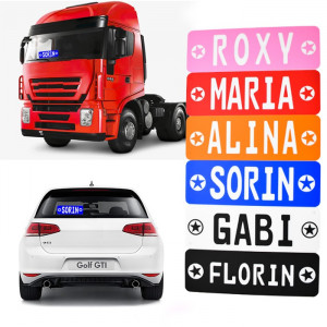 Placa Auto Personalizata cu Numele tau 30x10cm - Img 3