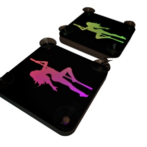 Set Embleme LED Interior FATA LA BARA – Modul Curcubeu, 15 Culori, 200 efecte dinamice, USB