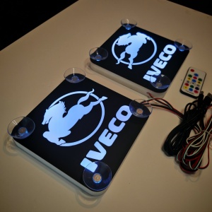 Set Embleme LED Interior IVECO – Modul Curcubeu, 15 Culori, 200 efecte dinamice, USB - Img 3