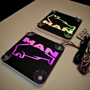 Set Embleme LED Interior MAN LEU – Modul Curcubeu, 15 Culori, 200 efecte dinamice, USB - Img 3