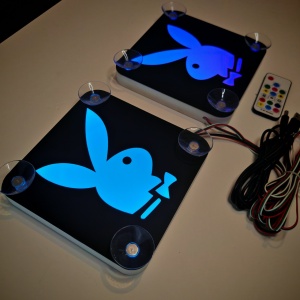 Set Embleme LED Interior PLAYBOY – Modul Curcubeu, 15 Culori, 200 efecte dinamice, USB - Img 3