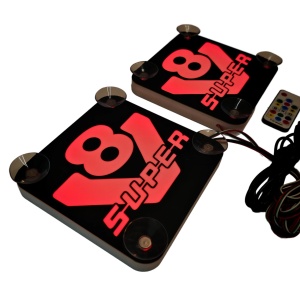 Set Embleme LED Interior SCANIA V8 SUPER – Modul Curcubeu, 15 Culori, 200 efecte dinamice, USB