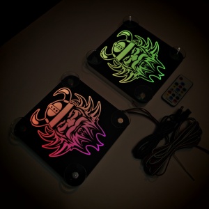 Set Embleme LED Interior VOLVO VIKING – Modul Curcubeu, 15 Culori, 200 efecte dinamice, USB - Img 8