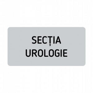 ABS109 Placa ABS 20x10 cm Personalizata (SECTIA UROLOGIE)